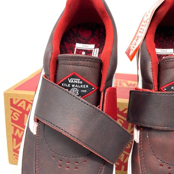 💖MEGA SALE💖VANS Women's  VN0A4UW3REB Kyle Walker Pro Red Leather Skate Low - Picture 5 of 12